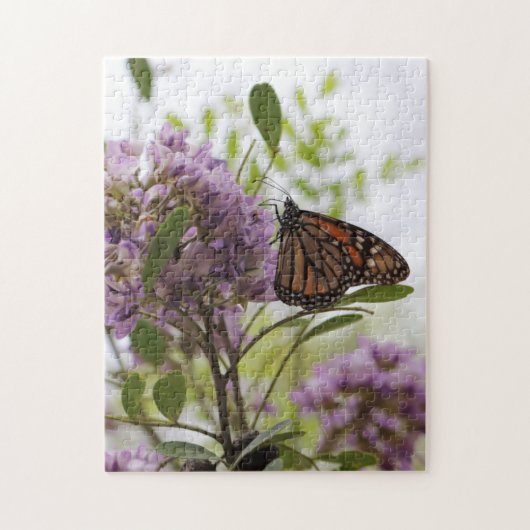 Texas Monarch Butterfly | Blume Berg Laurel Puzzle (Vertikal)