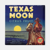 Texas Moon Citrus Fruchtkäfige Etikett Magnet (Vorne)