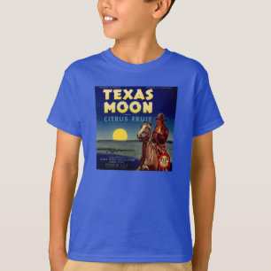 Texas Moon Citrus Fruchtkäfige Etikett T-Shirt