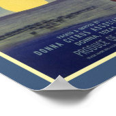 Texas Moon Cowboy Fruit Label der 1950er Jahre Poster (Ecke)