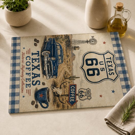Texas Mother Road Prep Board Americana Schneidebrett