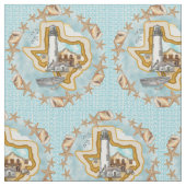 Texas Muscheln Lighthouse Stoff (Nahaufnahme)