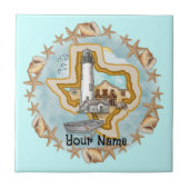 Texas Muscheln Lighthouse Tile Fliese (Vorderseite)
