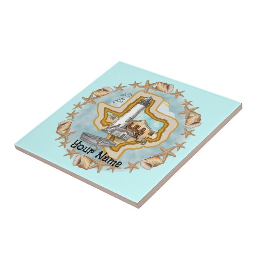 Texas Muscheln Lighthouse Tile Fliese (Seite)