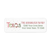 Texas-Musterbuchstaben und Weihnachtsstern-Kranz (Vorne)