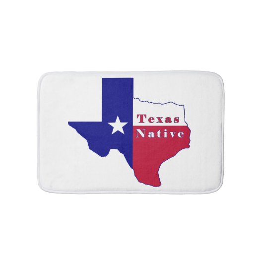 Texas National Flag Map Badematte (Vorderseite)