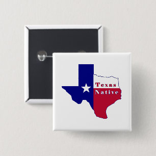 Texas National Flag Map Button