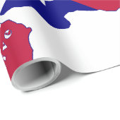 Texas National Flag Map Geschenkpapier (Rolleneckpunkt)