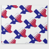 Texas National Flag Map Geschenkpapier (Flach)