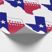 Texas National Flag Map Geschenkpapier (Ecke)