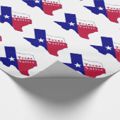 Texas National Flag Map Geschenkpapier (Ecke)
