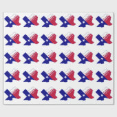 Texas National Flag Map Geschenkpapier (Flach)