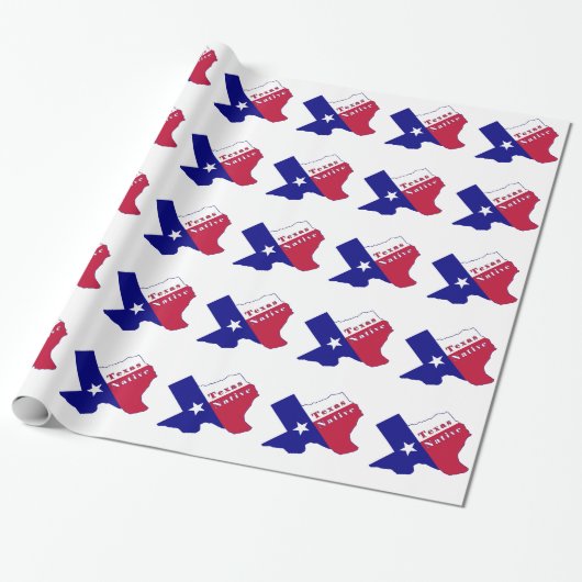 Texas National Flag Map Geschenkpapier (Ungerollt)