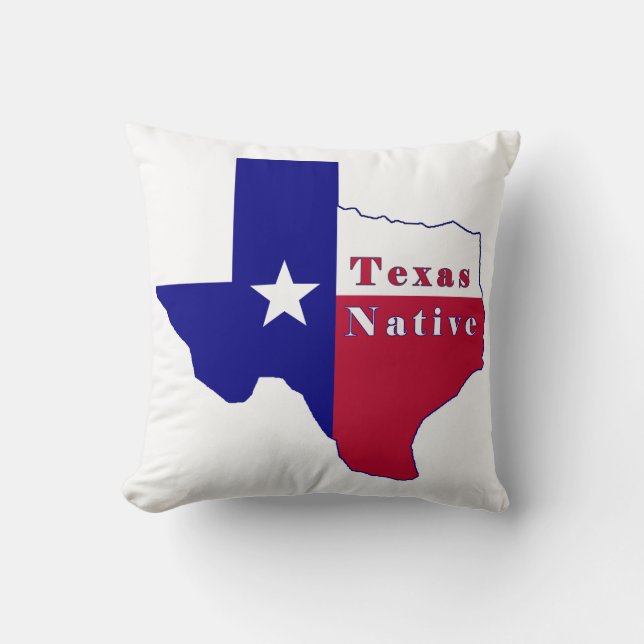 Texas National Flag Map Kissen (Vorderseite)