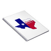 Texas National Flag Map Notizblock (Rechte Seite)
