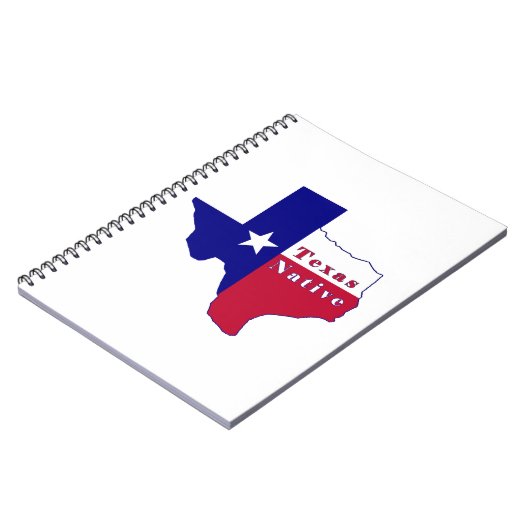 Texas National Flag Map Notizblock (Linke Seite)