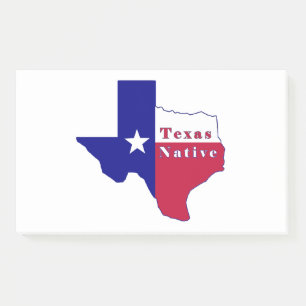 Texas National Flag Map Post-it Klebezettel