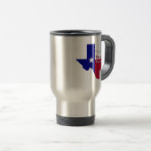 Texas National Flag Map Reisebecher (VorderseiteRechts)