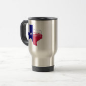 Texas National Flag Map Reisebecher (Vorderseite Links)