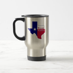 Texas National Flag Map Reisebecher