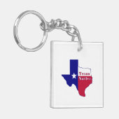 Texas National Flag Map Schlüsselanhänger (Vorderseite links)