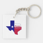Texas National Flag Map Schlüsselanhänger (Rückseite)