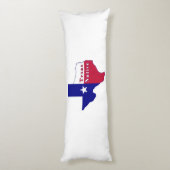 Texas National Flag Map Seitenschläferkissen (Rückseite (Vertikal))