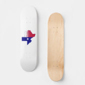 Texas National Flag Map Skateboard (Vorderseite)