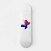 Texas National Flag Map Skateboard (Vorne)