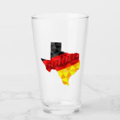 Texas Native Polygon German Flag Glas (Vorderseite)