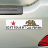 Texas nicht mein Kalifornien Autoaufkleber (Auf Auto)