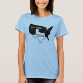 Texas/nicht Texas-Damen-Shirt T-Shirt (Vorderseite)