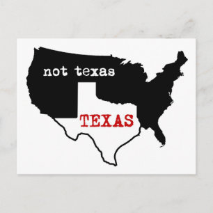 Texas / Nicht Texas Postkarte