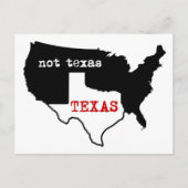 Texas / Nicht Texas Postkarte (Vorderseite)