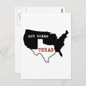 Texas / Nicht Texas Postkarte (Vorne/Hinten)