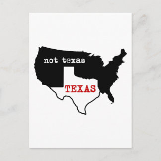 Texas / Nicht Texas Postkarte