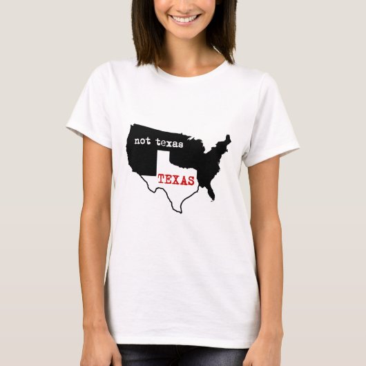 Texas/nicht Texas T-Shirt (Vorderseite)