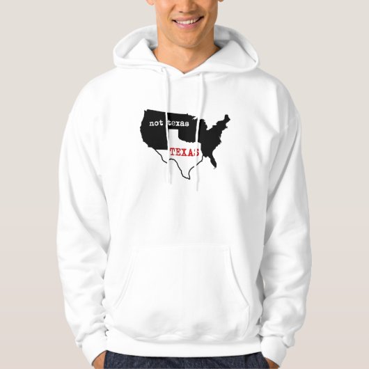 Texas/nicht TexasHoodie Hoodie (Vorderseite)