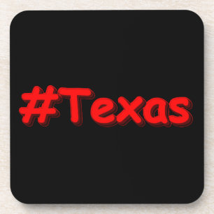 "#Texas " Niedliches Design. Jetzt kaufen Getränkeuntersetzer