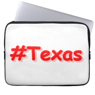 "#Texas " Niedliches Design. Jetzt kaufen Laptopschutzhülle