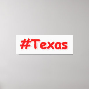 "#Texas " Niedliches Design. Jetzt kaufen Leinwanddruck