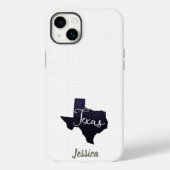 Texas Night Stars Staat Form Case-Mate iPhone Hülle (Rückseite)