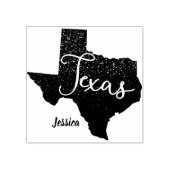 Texas Night Stars Staat Form Gummistempel (Prägung)