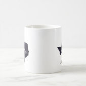Texas Night Stars Staat Form Kaffeetasse (Mittel)