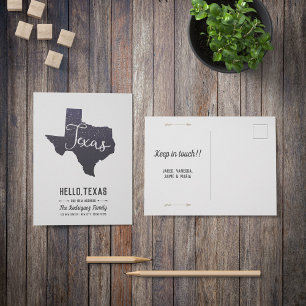 Texas Night Stars Staat Gestaltungsankündigung Ankündigungspostkarte