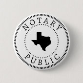 Texas Notary Public Button (Vorderseite)