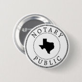Texas Notary Public Button (Vorne & Hinten)