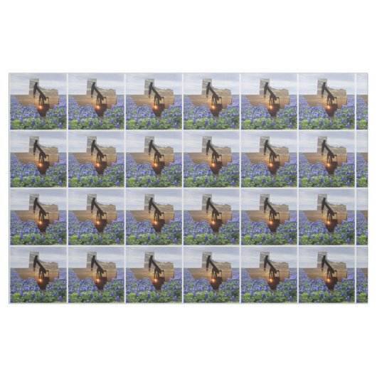 Texas-Öl-Pumpen-Jacksonnenuntergang und Stoff (Yard (91,4 cm))