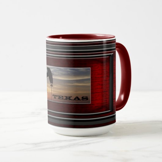 Texas-Öl Tasse (VorderseiteRechts)