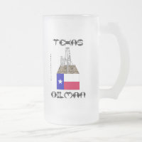 Texas-Ölindustrieller, Ölfeld, Bier-Tasse, Öl